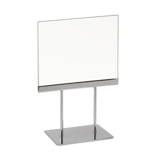 Acrylic Sign Holder W/ Base Econoco PK57 (Pack of 24)
