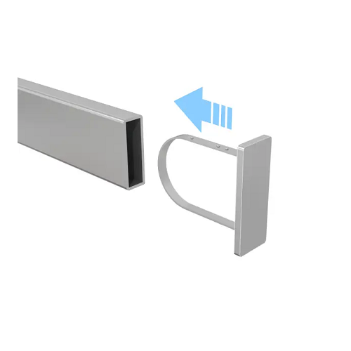 End Cap Rectangular Tubing Hangrail Econoco EC4