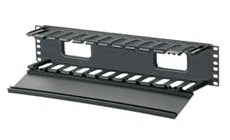 Panduit WMPF1E Horizontal Cable Manager Front Only 2 RU Black