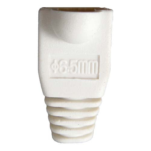 Vertical Cable 015-039WH-10 RJ45 Slip-On Boot Cat5E/Cat6 White (Pack of 10)
