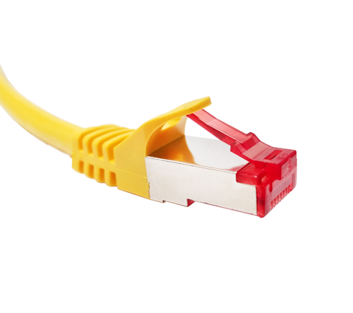 Vertical Cable 076-1063/10YL 26 AWG 10FT CAT6A Shielded Stranded BC Mold-Injected Patch Cord Yellow (Pack of 10)