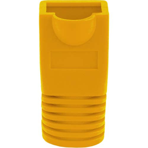 Vertical Cable 015-041YL-10 RJ45 Slip-On Boot Cat5E/Cat6 Yellow (Pack of 10)