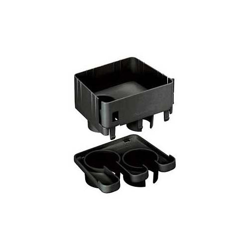 Panduit FRIDT4X4BL 2-Port Spillout Fitting Black