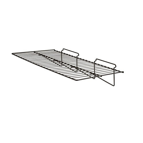24"W X 12"L Straight Wire Shelf For Slatwall Econoco EBL/2412 (Pack of 6)