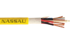 Prysmian and Draka Cable up to 12 Fiber Count 2 Conductors Composite Plenum Loose Tube (12 AWG) ezMOBILITY Fiber Copper Hybrid Cable