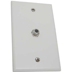 Vertical Cable 028-WP/1XF81 TV Wall Plate with 1 FX81 Connector White