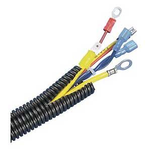 Panduit CLT188F-X20 Slit Wall Corrugated Loom Tubing 10 feet Black