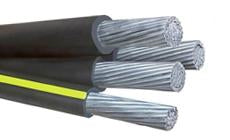 Dyke 2-2-2-4 Aluminum URD Cable Carries 155 AMP upto 600V