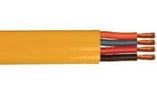 Flat PVC Yellow Festoon Cable 600V