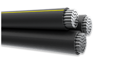 Triplex Aluminum URD Direct Burial Cable 600V