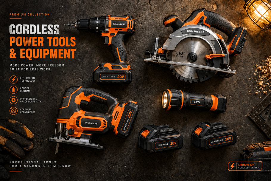 Cordless Battery-Powered Tools & Equipment