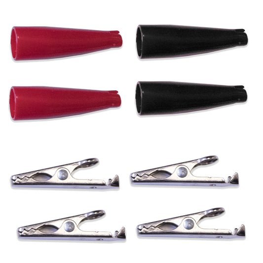 010004 - Steel Alligator Clips with Insulators for Electrical Use  (Pack of 41)
