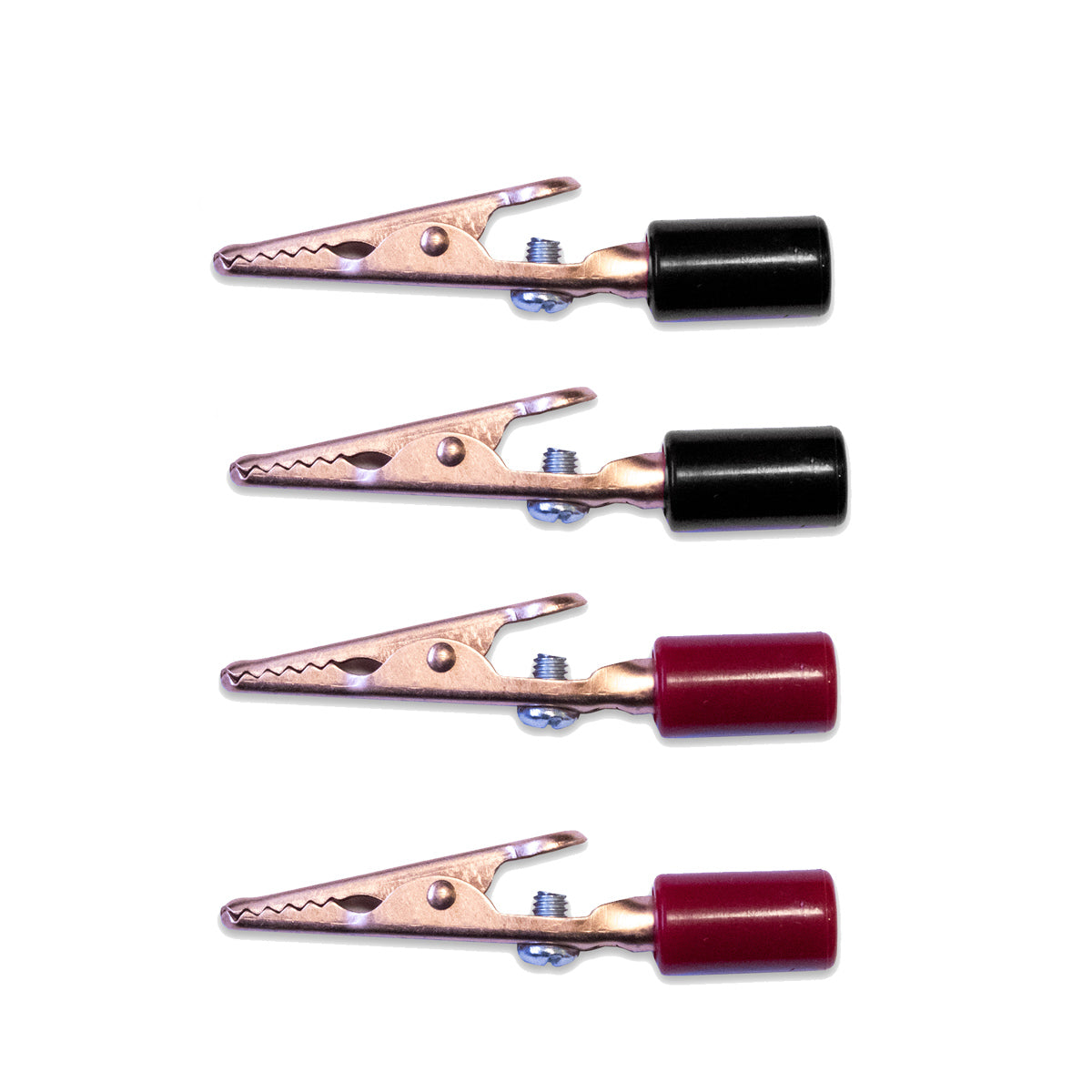 010011 - Copper Alligator Clips Kit with Handles, 10 Amp Capacity  (Pack of 18)