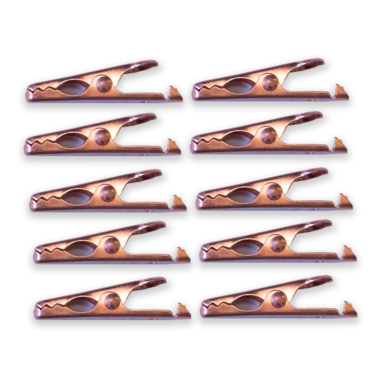 010018 - Copper Mini Alligator Clips Set of 10 for Electrical Tasks  (Pack of 18)