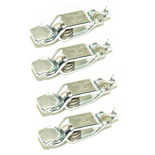 010030 - Set of 4 Zinc-Plated Steel BU-27 Clips for 12 AWG Wire  (Pack of 23)