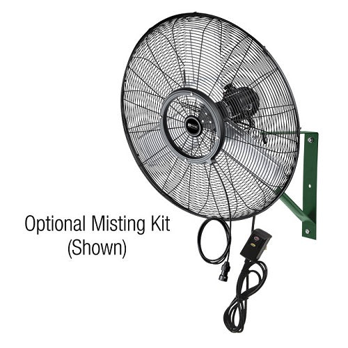 24" Outdoor Rated Oscillating Wall Mount Air Circulator