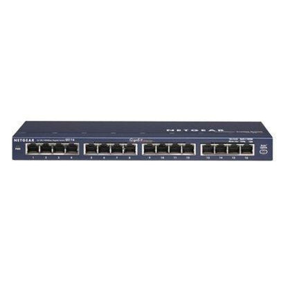 GS116NA - 16-Port Gigabit Desktop Switch, 1000 Mbps, Fan-less Design