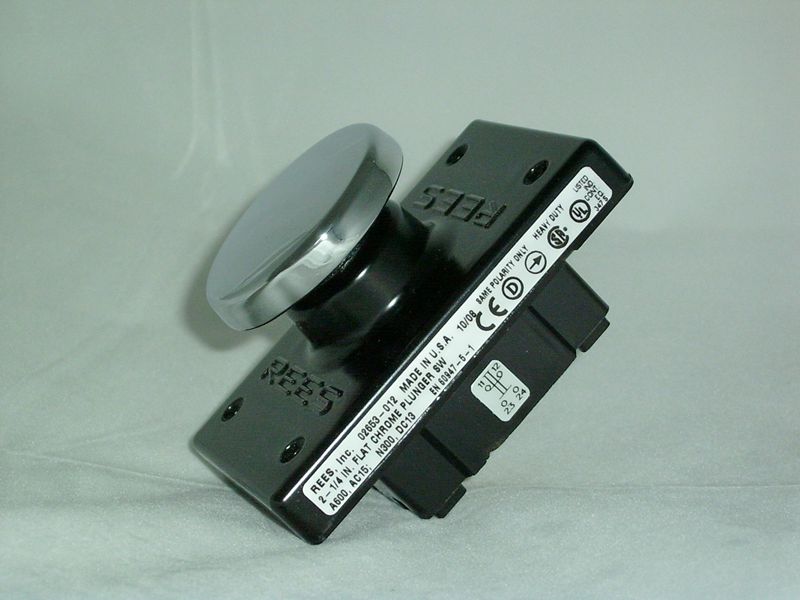 02653-012 Flat Chrome Plunger Push Button Switches