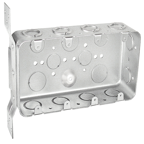 2-1/2" Deep Four Gang Ko's Bracketed Switch Box MGSB-4F (pack of 20)