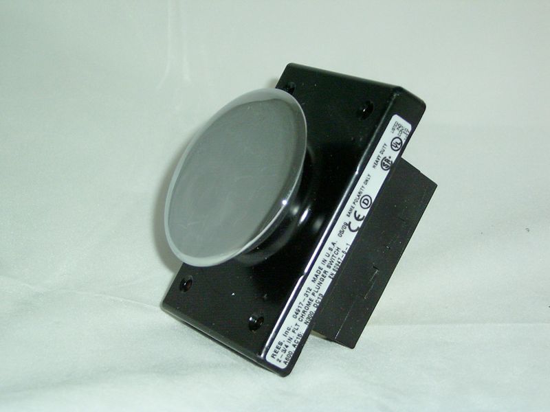 04917-312 Flat Chrome Plunger Push Button Switches