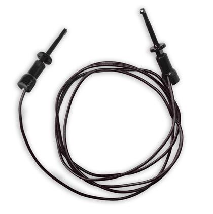 080014 - 36" Black 22 AWG PVC Test Lead with Plunger Connectors  (Pack of 10)