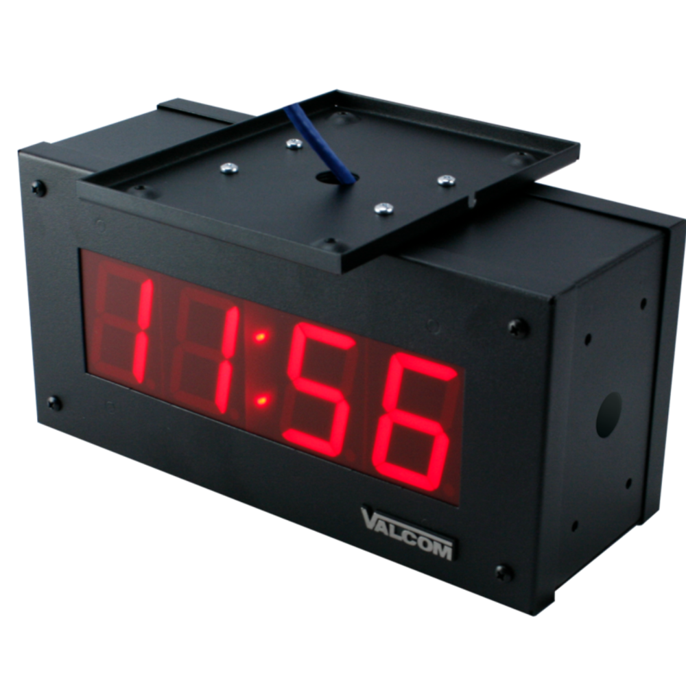 VIP-D425ADS - 2.5” Double-Sided Digital Clock with PoE and NTP Sync