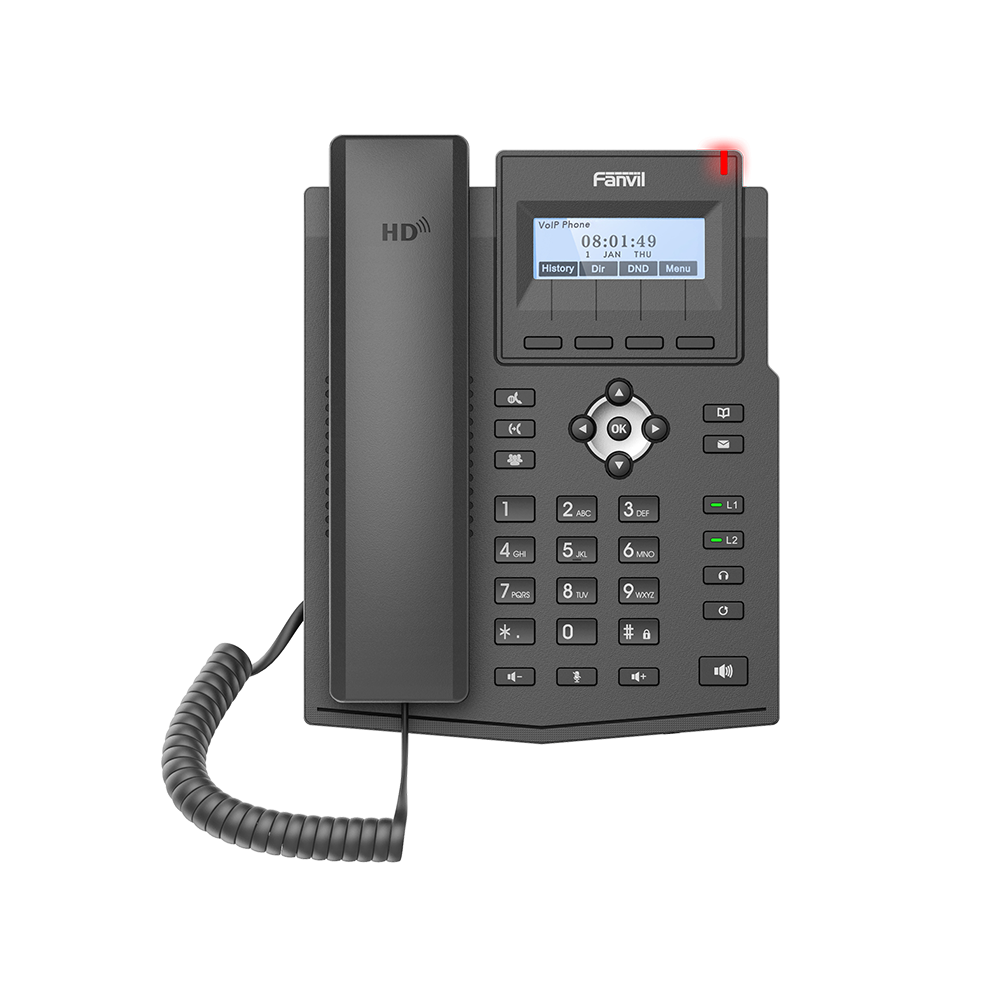 X1SP - Fanvil 2-Line VoIP Phone with OPUS Codec & PoE Support