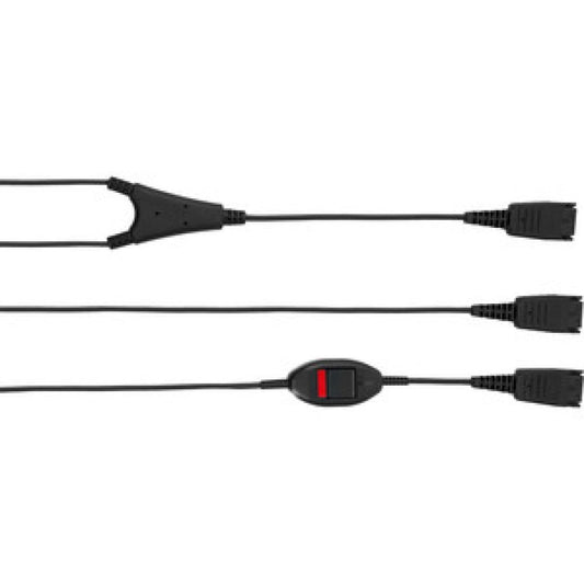 8800-02-01 - Jabra Supervisor Cord for Quick Disconnect Headsets with Mute Feature