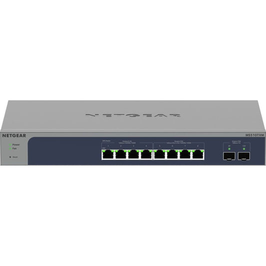 MS510TXUP-100NAS - 8-Port PoE++ Ethernet Switch with Layer 3 Management