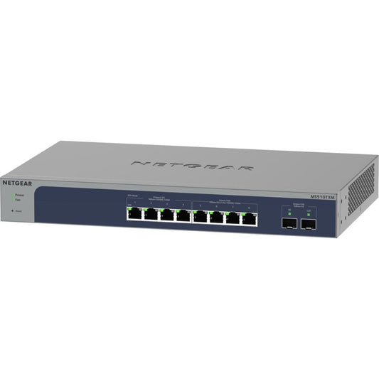 MS510TXM-100NAS - 8-Port Layer 3 Ethernet Switch with 10G Uplinks