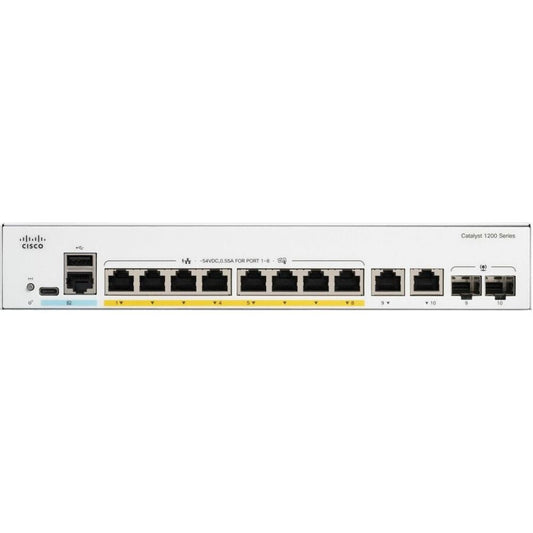C1200-8P-E-2G - 10-Port PoE Layer 3 Managed Switch for Business Connectivity