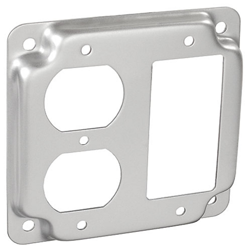 4" Square 1/2" Raised Industrial Surface Cover With GFCI Duplex G1951 (Pack of 150)