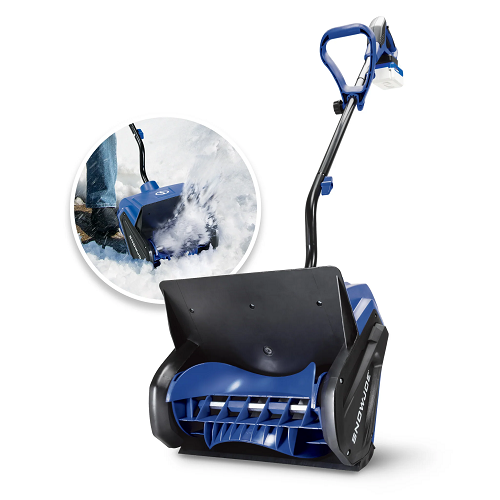 24V Cordless Snow Shovel Bundle with 4.0Ah Battery, Charger, Cover & Ice Scraper