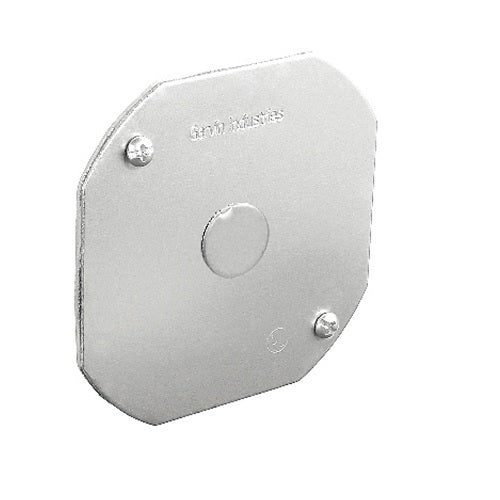 4 Inch Octagon Cover Flat Gasketed With 1/2 Inch Knockout 54C6-VTSS (Pack of 50)