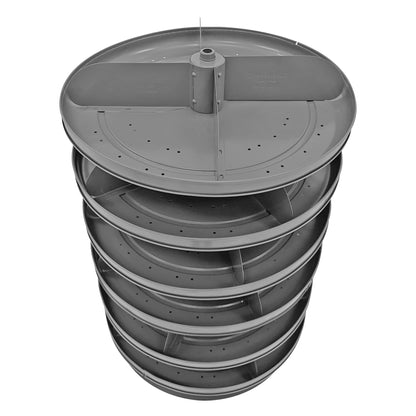 1106-95 17″ Revolving Rotabin, 6 Shelves