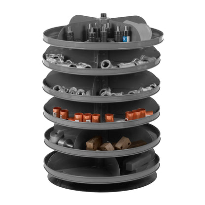 1106-95 17″ Revolving Rotabin, 6 Shelves
