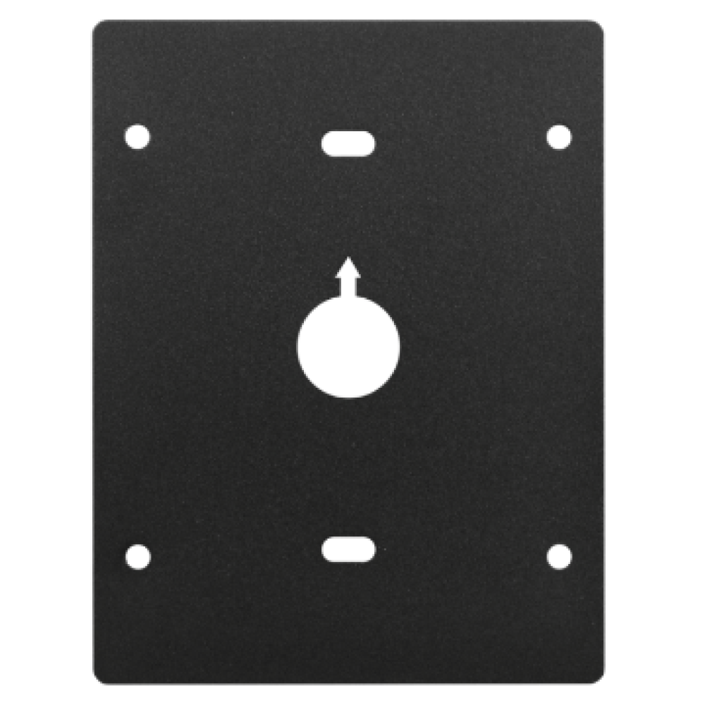 E-1600A-MK-GNP - Stainless Steel Gooseneck Mounting Kit with 12 Gauge Steel Plate
