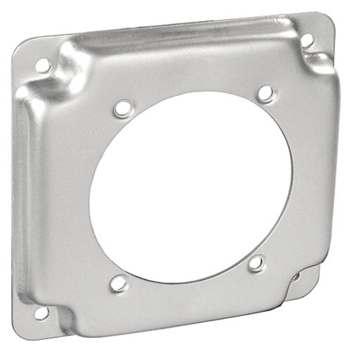 4" Square 1/2" Raised Industrial Surface Cover With 2.441" Dia G1949 (Pack of 100)