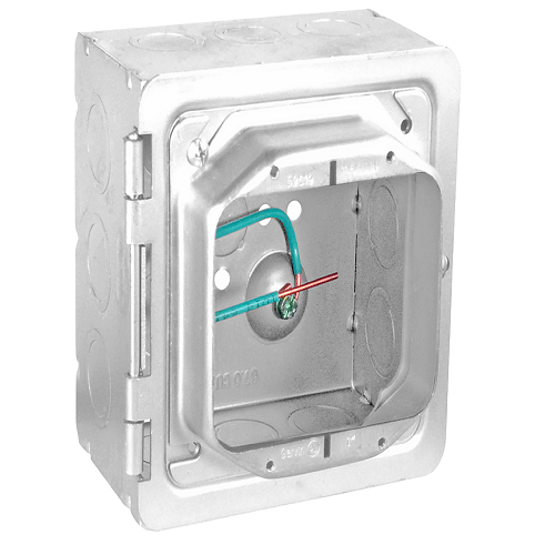 5" Square Box With 3/4" Hinged Device Ring HP-175 (Pack of 20)