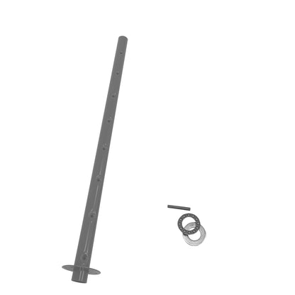 1308-95 34″ Revolving Rotabin, 8 Shelves