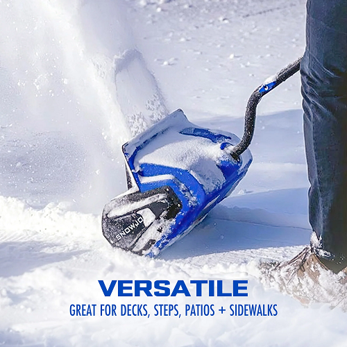 24V Cordless Snow Shovel Bundle with 4.0Ah Battery, Charger, Cover & Ice Scraper