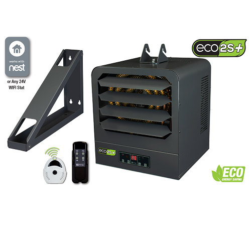 240/208V 5KW ECO2S+ Garage Unit Heater w/ Remote Sensor