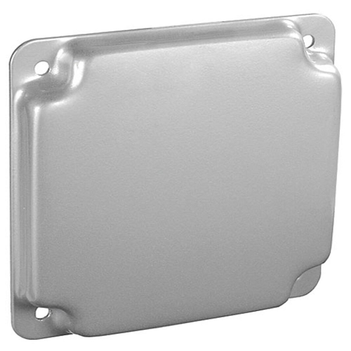 4" Square 1/2" Raised Industrial Surface Cover Blank G1929 (Pack of 150)