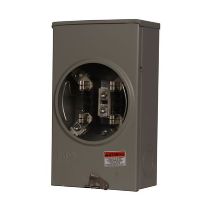 1-Gang 200A 600V Single-Phase Meter Socket With Horn Bypass 1004161ACH