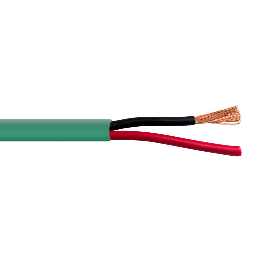 16/2SP-26-GN 2C/16 AWG 26 STRAND SPEAKER CABLE GREEN – 500 FT BOX ...