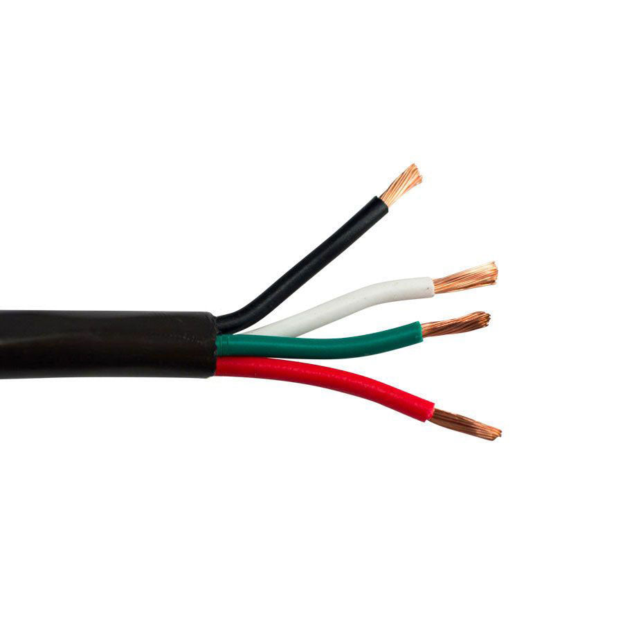 16/4P-BK 4C/16 AWG STRANDED PLENUM – Black 1000 FT SPOOL