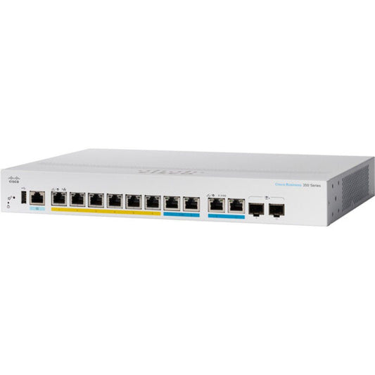 CBS350-8MGP-2X-NA - 8-Port Gigabit Ethernet Switch with PoE+ and Multi-Gig Support