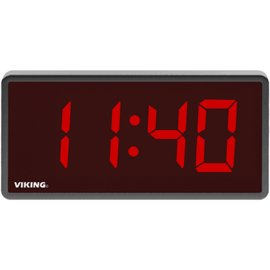 CL-D2 - Viking Digital Clock with 2.5" Numbers & Wireless Signal Receiver