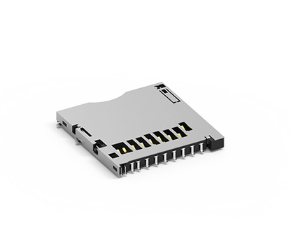 SDC-112 SD Card Socket, Reverse Push-Push Type, w/switch