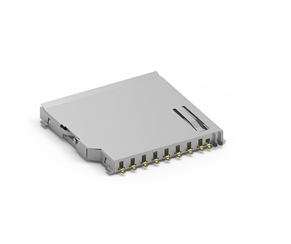 SD Card Socket, Push-Pull Type, w/switch